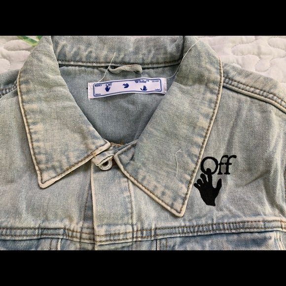 OFF-White denim Mona Lisa jacket - Picture 2 of 4